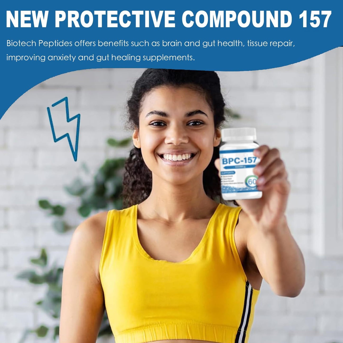 BPC-157  Supports Joint Health And Enhances Muscle Building 60 Capsules - 1000 Mcg